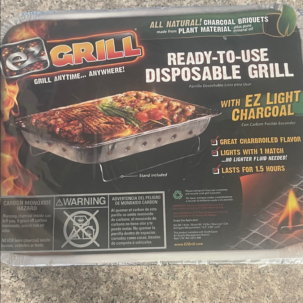 EZ Grill Ready-to-Use Disposable Grill